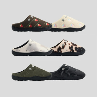 Dép lười Goodees Star Fluffy Puffer Mules