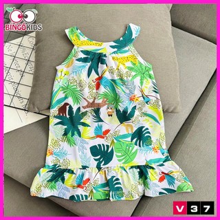 Váy Bé Gái 3D BÍ NGÔ KIDS - Đầm Xòe Mùa Hè Cho Bé Thun Lạnh Thái Mềm Mướt Mát