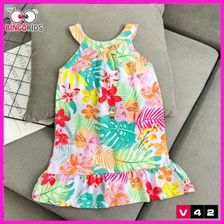 Váy Bé Gái 3D BÍ NGÔ KIDS - Đầm Xòe Mùa Hè Cho Bé Thun Lạnh Thái Mềm Mướt Mát