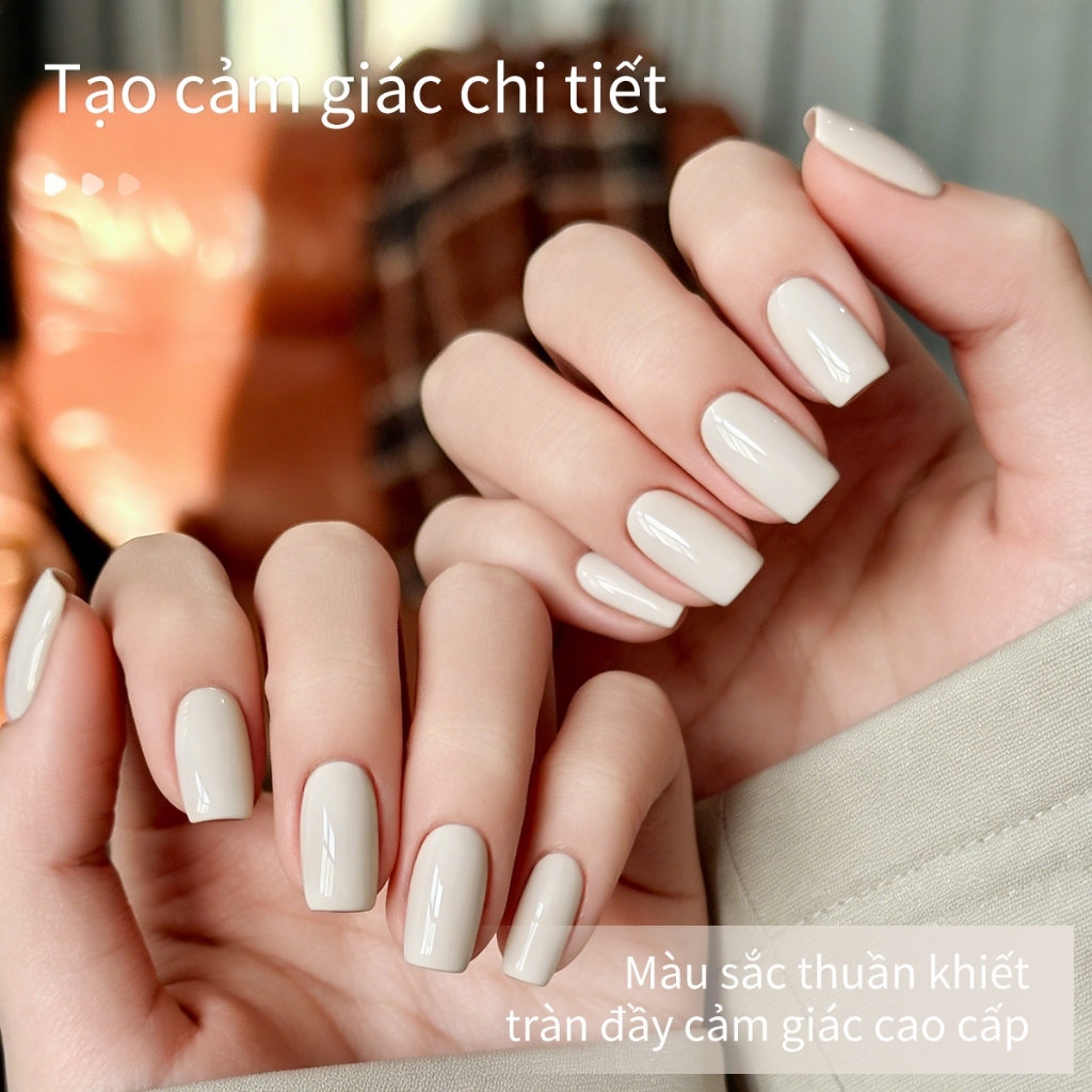 XEIJAYI 40ml-Sơn móng tay dạng gel màu trắng yến mạch mới, độ bóng lâu trôi, phù hợp với mọi tông da