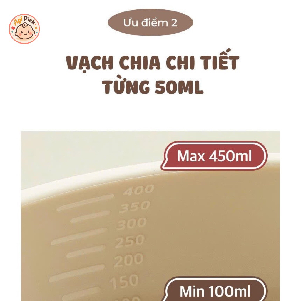Bát Ăn Dặm Platinum Silicone Firgi Hàn Quốc Hình Mèo Có Đế Hít Cho Bé Tập Ăn Dặm Kèm Nắp Đậy 450ml