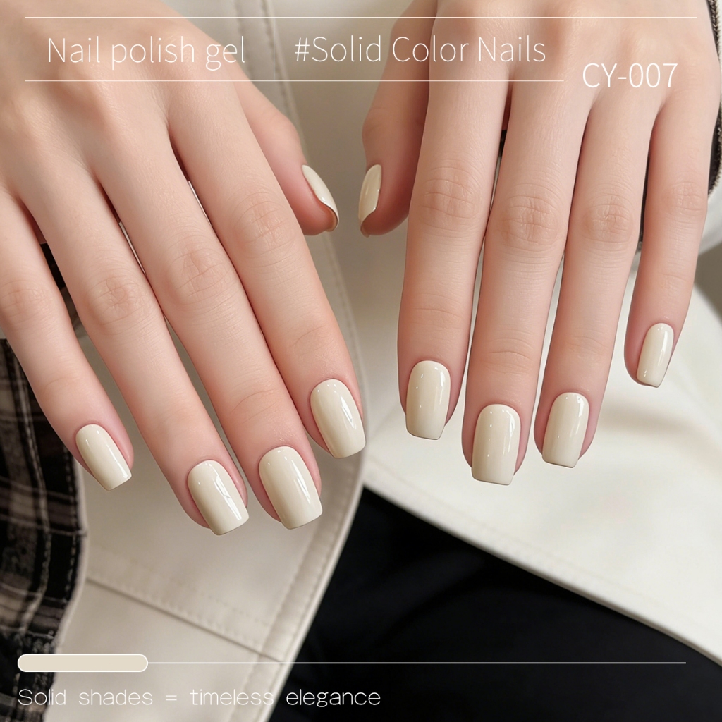 XEIJAYI 40ml - New Creamy Apricot White Gel Nail Polish, bền màu và phù hợp sử dụng hàng ngày.
