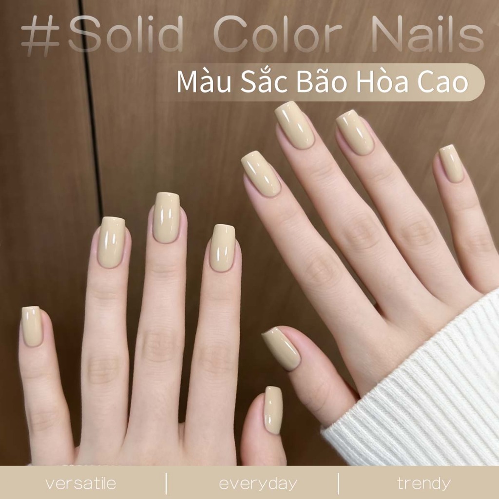 XEIJAYI 40ml - Sơn móng tay dạng gel màu kaki nhạt mới, độ bóng lâu trôi, phù hợp với mọi tông da.