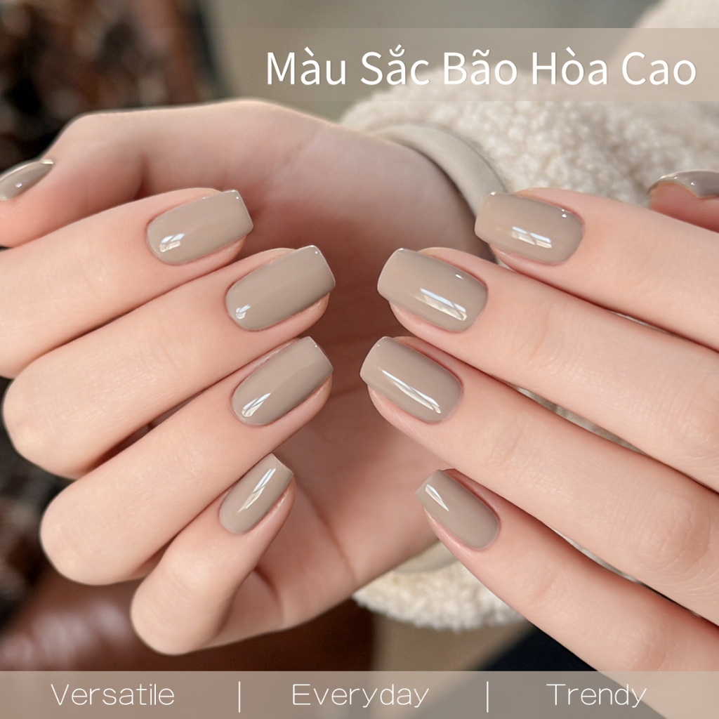 XEIJAYI 40ml - Sơn móng tay dạng gel màu xám nâu mới, độ bóng lâu trôi, phù hợp với mọi tông da.
