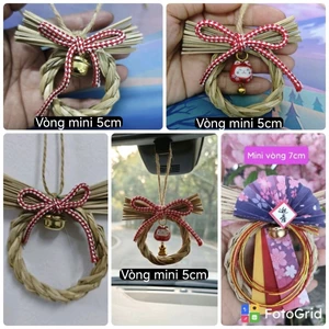 Vòng rơm Shimenawa/Shimekazari Vòng may mắn truyền thống Nhật