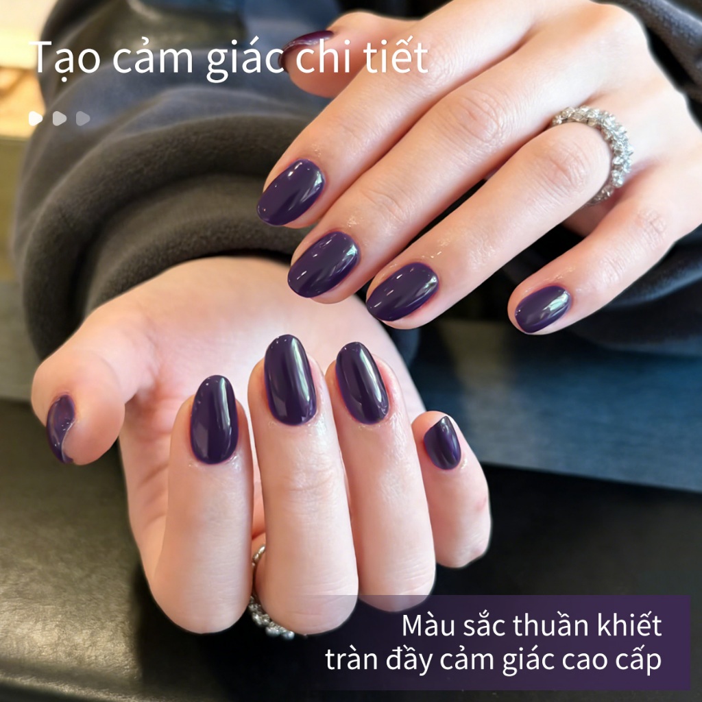 XEIJAYI 40ml - Sơn móng tay dạng gel màu tím đậm mới, bền màu và thích hợp sử dụng tại salon.
