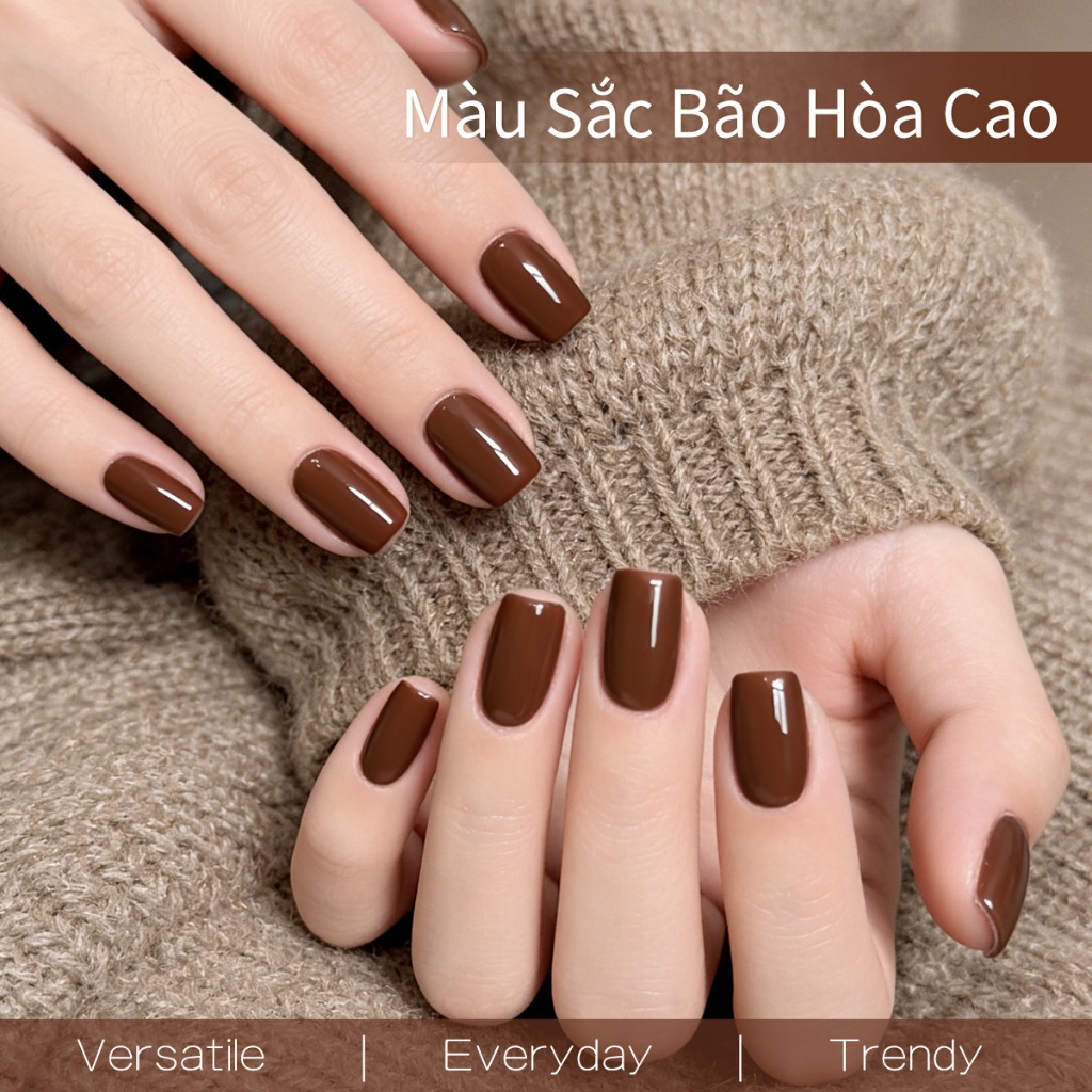 XEIJAYI 40ml-Sơn móng tay dạng gel màu nâu sô cô la mới,thích hợp cho việc tự làm nghệ thuật vẽ móng