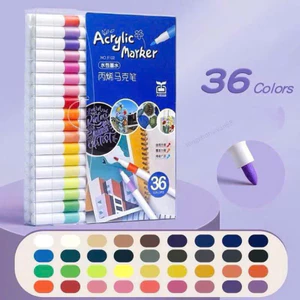 HỘP 36 CÂY MÀU ACRYLIC VẼ TRÊN ĐƯỢC NHIỀU CHẤT LIỆU