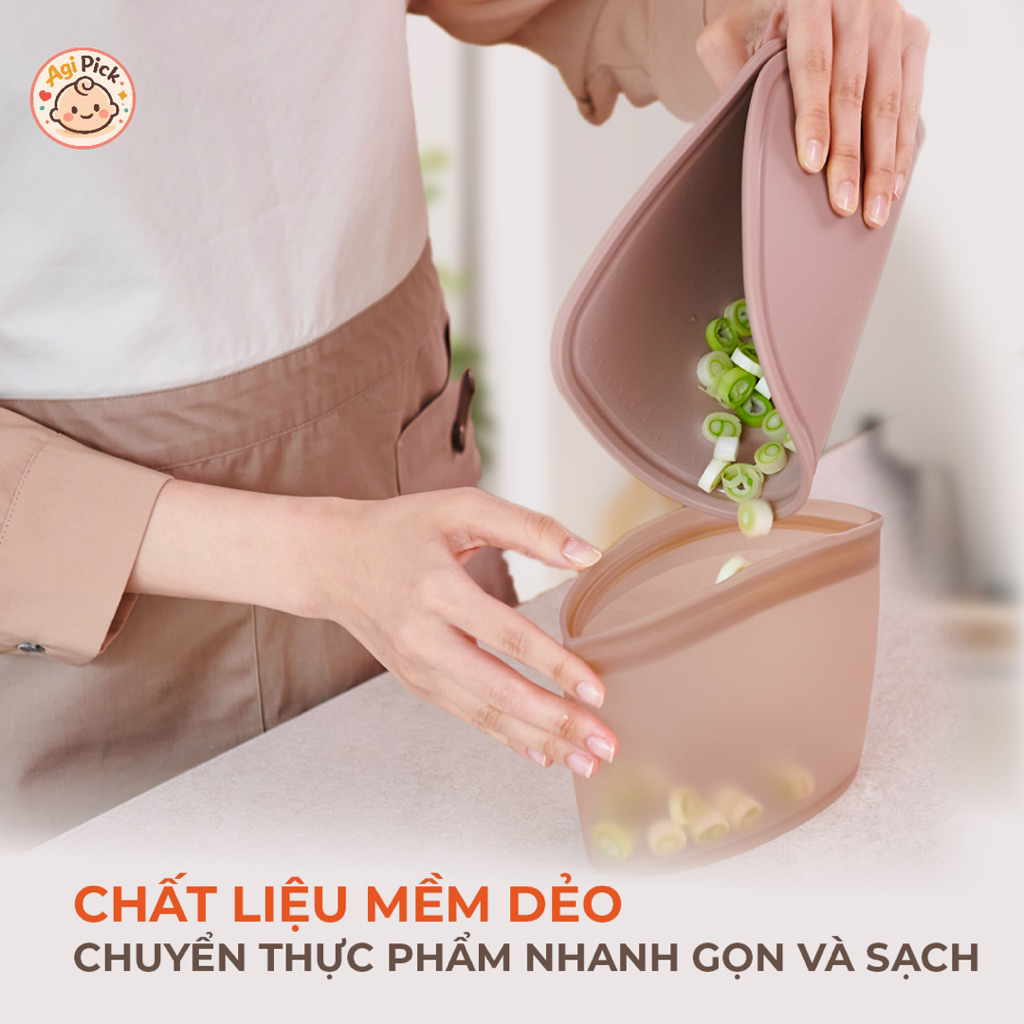 Thớt Firgi Platinum Silicone Kháng Khuẩn Hai Mặt An Toàn Chế Biến Thức Ăn Dặm Cho Bé