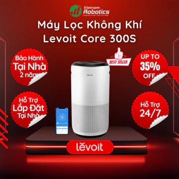 Máy lọc không khí gia đình Levoit Core 300S 50m2 | Đèn cảm biến chất lượng không khí | Kết nối app