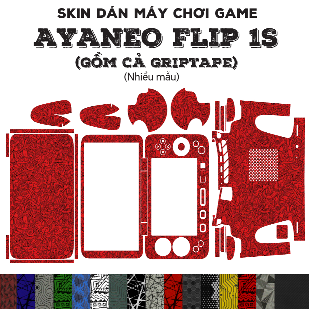 Skin dán AYANEO Flip 1S (Nhiều mẫu) | Miếng dán Film 3M cho máy chơi game PC Handheld