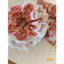 Scrunchies cột tóc tiểu thư xinh xắn họa tiết quả dâu nhí chất liệu vải thô cotton