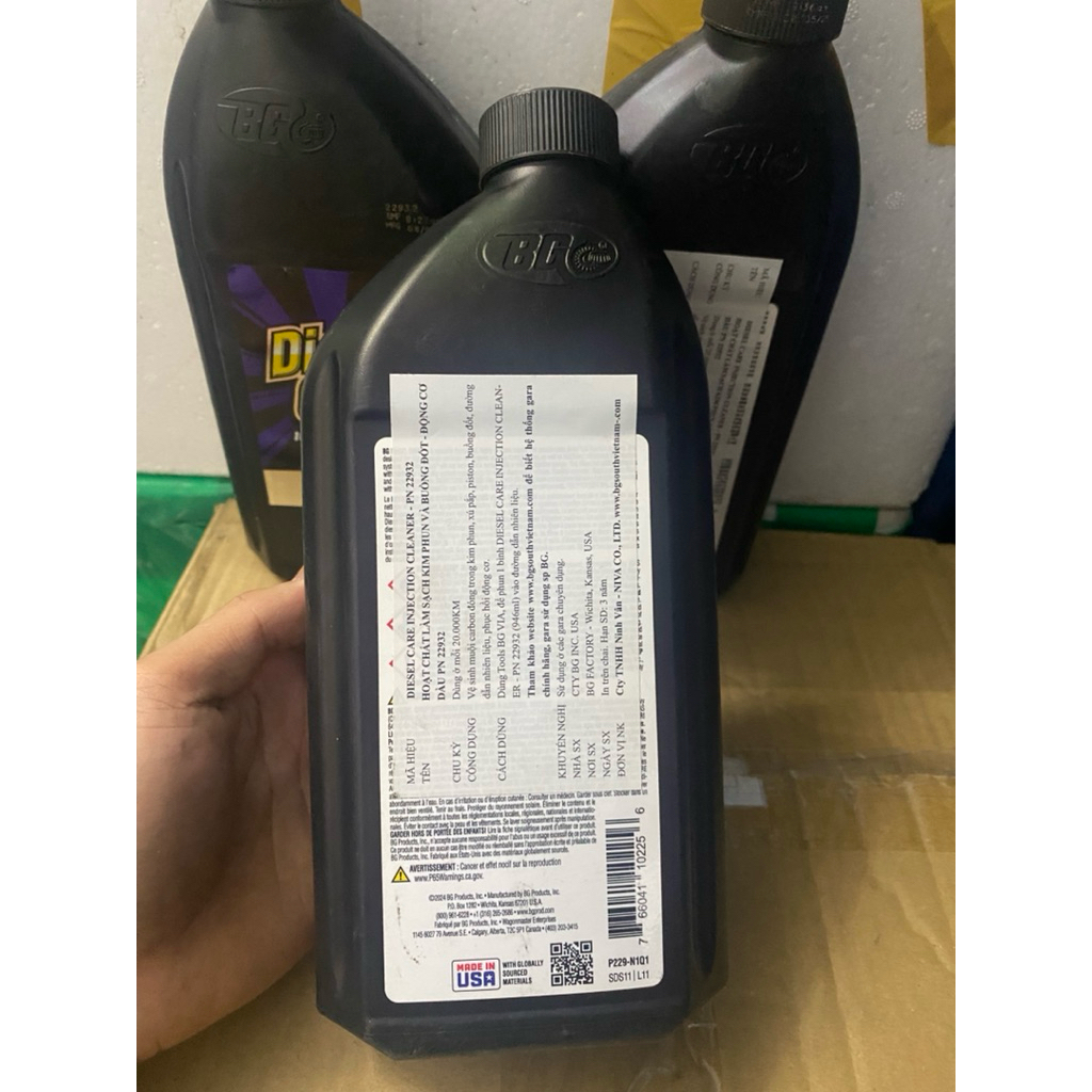 [ Hàng Chính Hãng ] Dung Dịch Vệ Sinh Kim Phun Và Buồng Đốt BG Động Cơ Dầu PN 22983 (946ML)