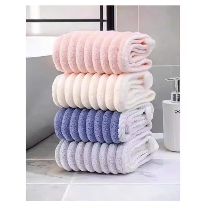 Khăn quấn tóc siêu thấm hút nhanh khô – Mũ ủ tóc microfiber mềm mại, tiện lợi sau khi gội đầu