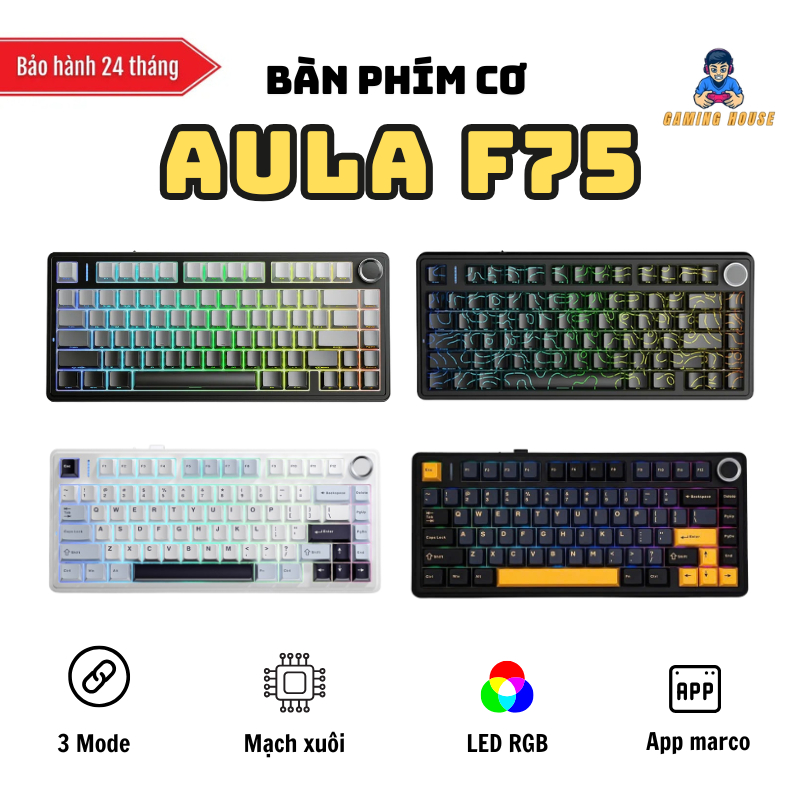 Bàn phím cơ AULA F75