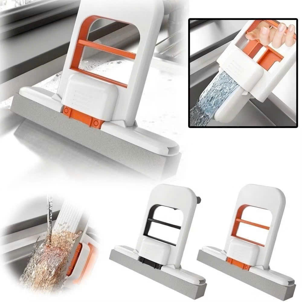 Cây lau mini cầm tay tiện lợi – Dụng cụ lau bàn, lau kính, gạt nước đa năng, thấm hút nhanh