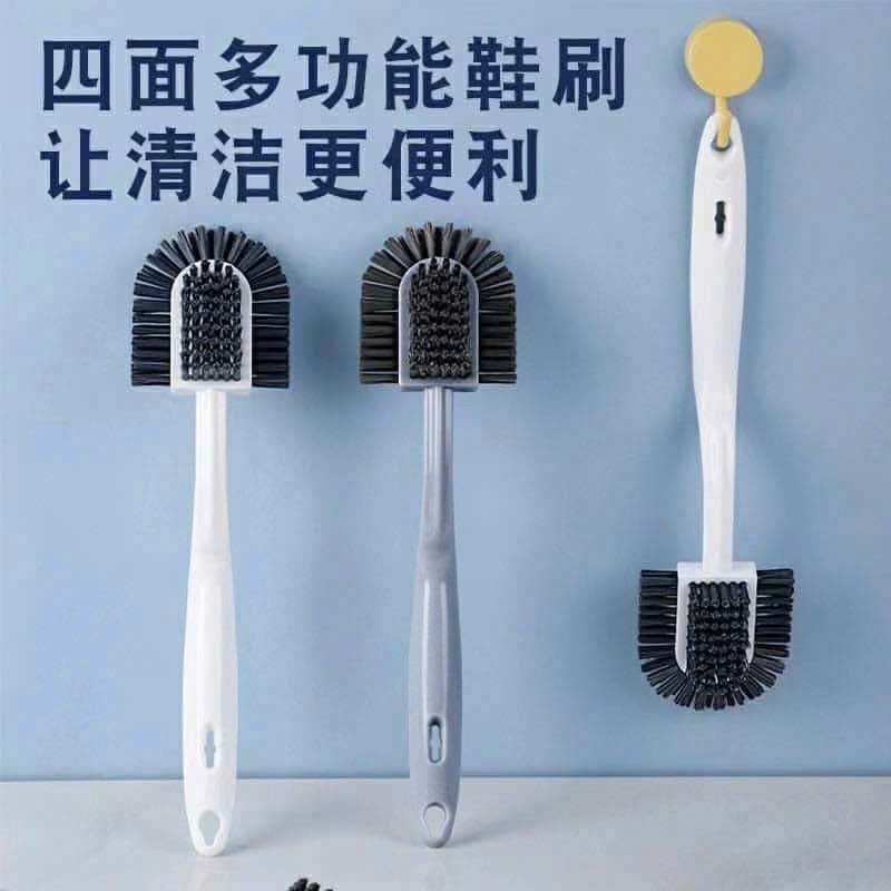 Bàn chải vệ sinh giày đa năng 4 mặt – Cọ giày, cọ khe rãnh, làm sạch giày dép, dụng cụ vệ sinh tiện lợi