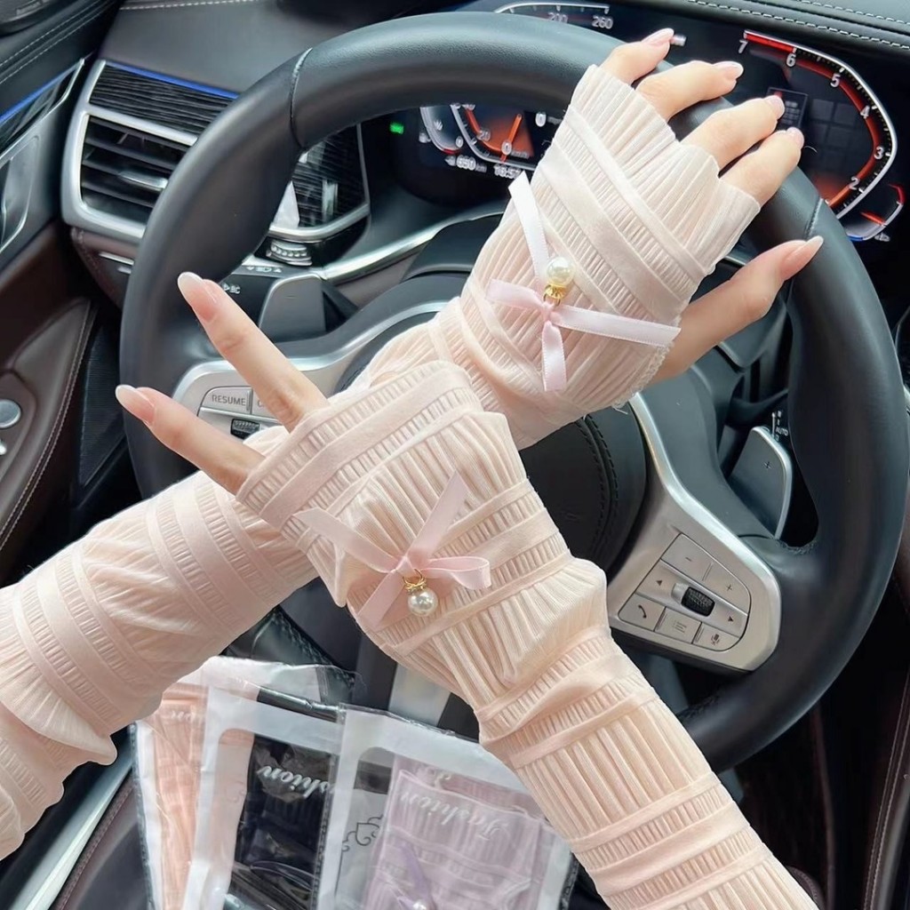 Găng tay chống nắng nữ ren cao cấp – Bao tay chống UV, đi xe máy, thời trang thoáng mát, chống nắng nhẹ