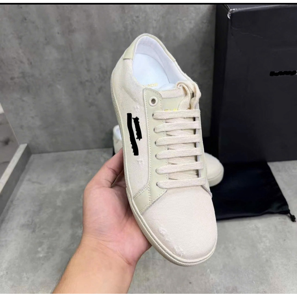 ⚡️[Hight Quality] Giày Sneaker Nam Nữ 1 S 1 Classic Pr1a Full Box - Chất Canvas Phối Chữ Thêu Cao Cấp Loại 1