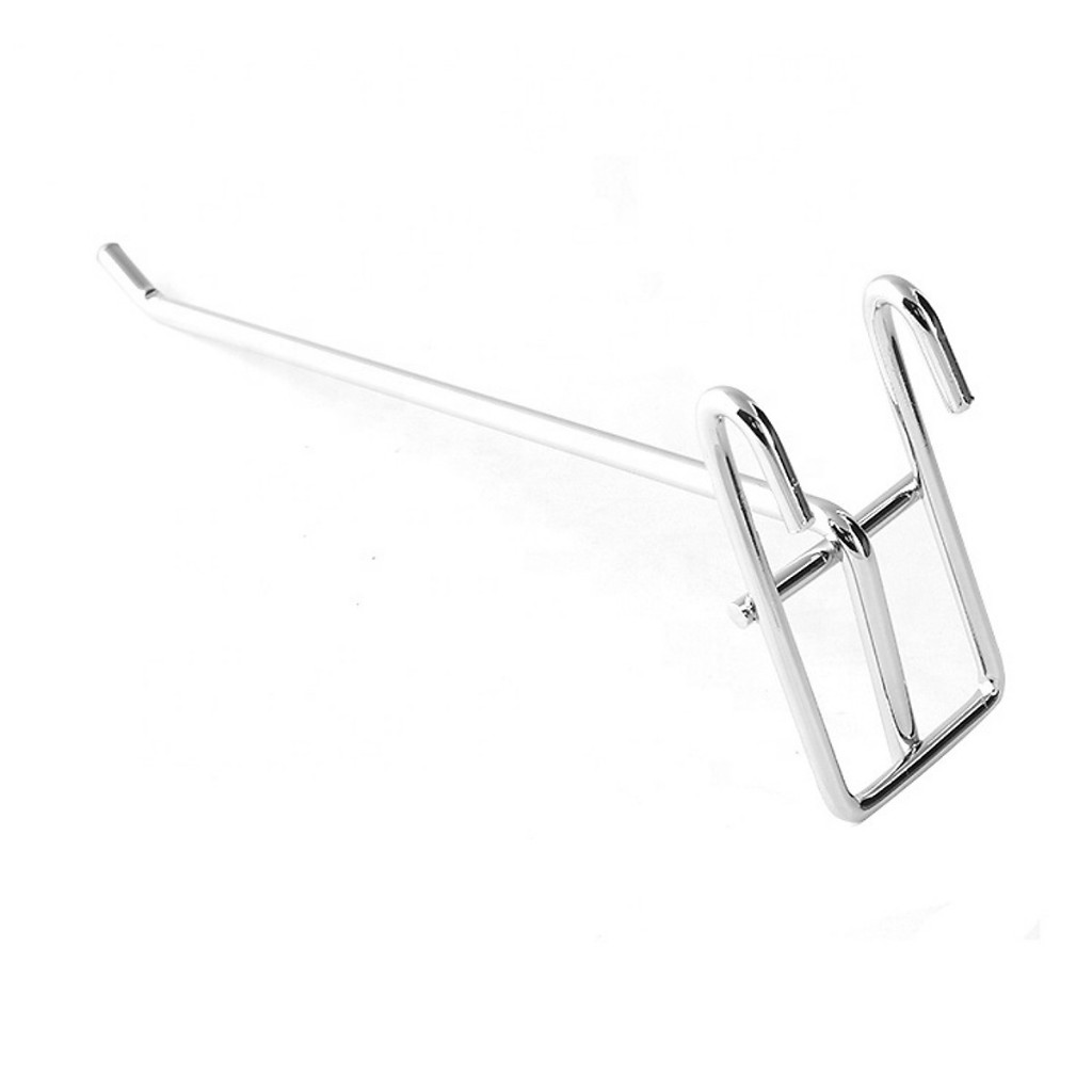 Combo 10 Móc treo sắt, tay cài lưới treo phụ kiện mạ bạc sáng bóng, móc cài lưới, móc treo đồ