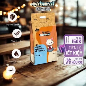 Cát vệ sinh nhà MrKim - Cát Vệ Sinh Đất Sét Cho Mèo Catural - Cát Vệ Sinh Vón Cục Tốt MrKimSaiGon