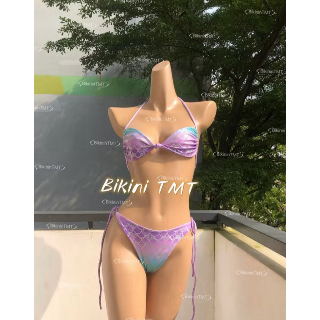 Bikini DTD áo tắm hai mảnh bản ngang khút quần siêu lọt cao cấp