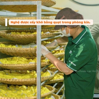 Tinh Bột Nghệ Đỏ Hưng Yên Lạc Yên Foods  - Tinh Bột Nghệ Nguyên Chất Siêu Mịn Dạng Bột Pha Uống Quà Tặng Ý Nghĩa