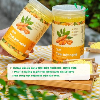 Tinh Bột Nghệ Đỏ Hưng Yên Lạc Yên Foods  - Tinh Bột Nghệ Nguyên Chất Siêu Mịn Dạng Bột Pha Uống Quà Tặng Ý Nghĩa