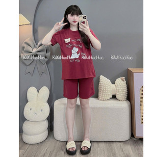 Bộ Bầu - bộ sau sinh - BỘ ĐÙI COTTONG HÌNH CHÓ GẤU NỔI - 5 Màu & Quần Có Chun Chỉnh