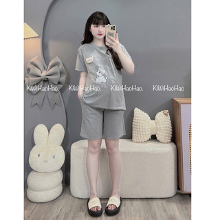 Bộ Bầu - bộ sau sinh - BỘ ĐÙI COTTONG HÌNH CHÓ GẤU NỔI - 5 Màu & Quần Có Chun Chỉnh