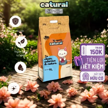 Cát vệ sinh nhà MrKim - Cát Mèo Catural Túi Có Tay Cầm, Cát Đất Sét Vệ Sinh Mèo Vón Cục Tốt MrKimSaiGon