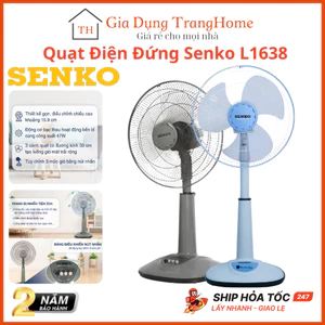 Quạt Lửng Ống Nhựa Senko L1638 Công suất 47W Có 5 Màu Sắc 3 Tốc Độ Gió Sải Cánh 39cm Chính Hãng