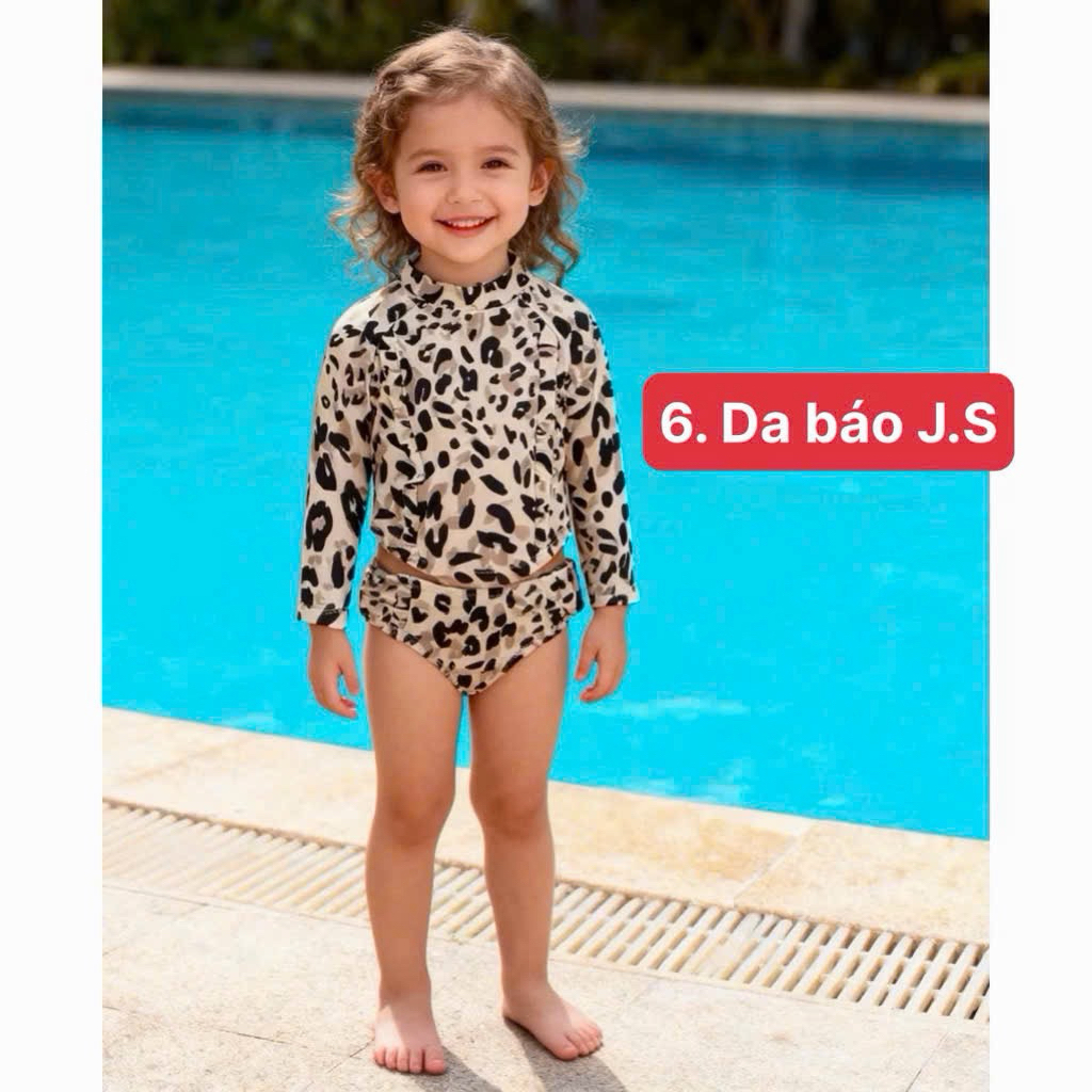 Đồ Bơi Bé Gái Xuất Dư Boi05 3-17kg (3M-5Y), Đồ Tắm Trẻ Em Size Nhí Dễ Thương