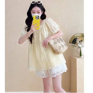 ÁO BẦU CỘC TAY TĂM XƯỚC IN HOA CỔ VUÔNG DÁNG BBD - 2 Màu ⚡RẺ VÔ ĐỊCH⚡