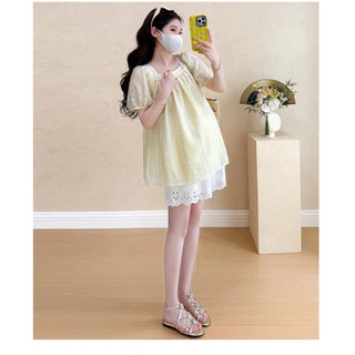 ÁO BẦU CỘC TAY TĂM XƯỚC IN HOA CỔ VUÔNG DÁNG BBD - 2 Màu ⚡RẺ VÔ ĐỊCH⚡