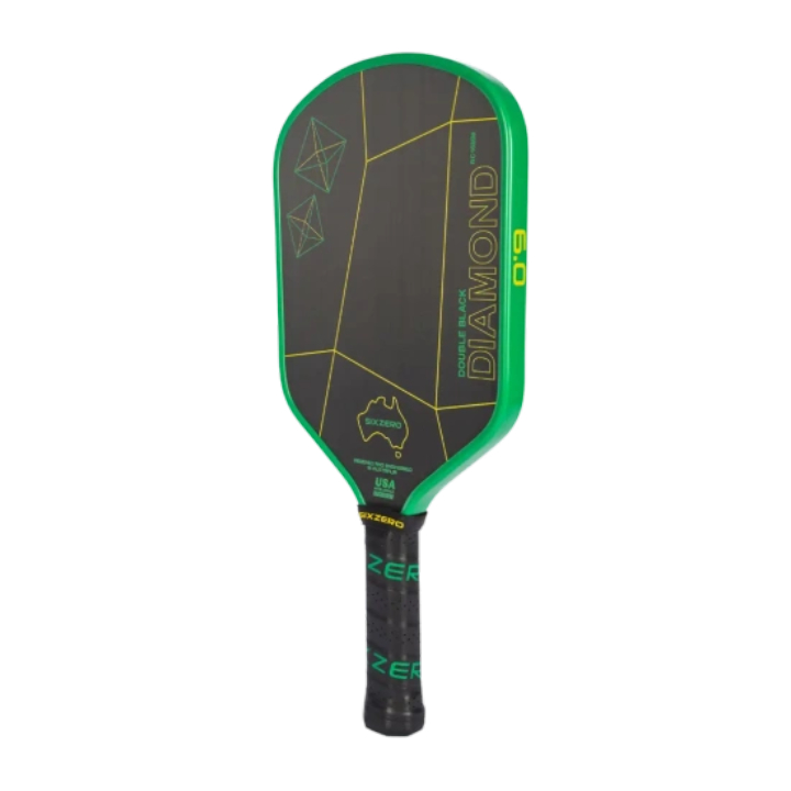 Vợt Pickleball Six Zero Double Black Diamond Control - Green and Gold