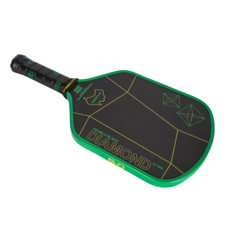 Vợt Pickleball Six Zero Double Black Diamond Control - Green and Gold