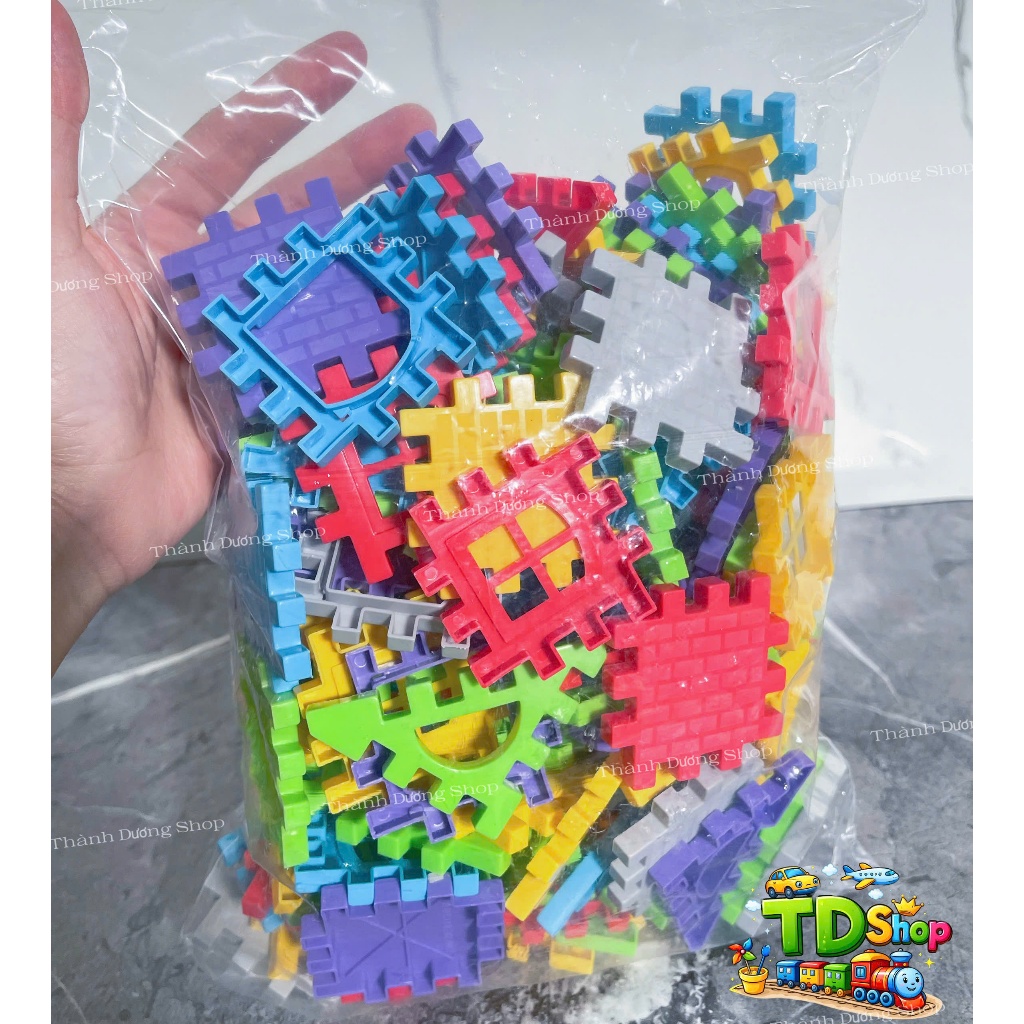 Bộ xếp hình 3D Puzzle Building Blocks 150 chi tiết – Đồ chơi lắp ghép thông minh cho bé, phát triển tư duy, sáng tạo