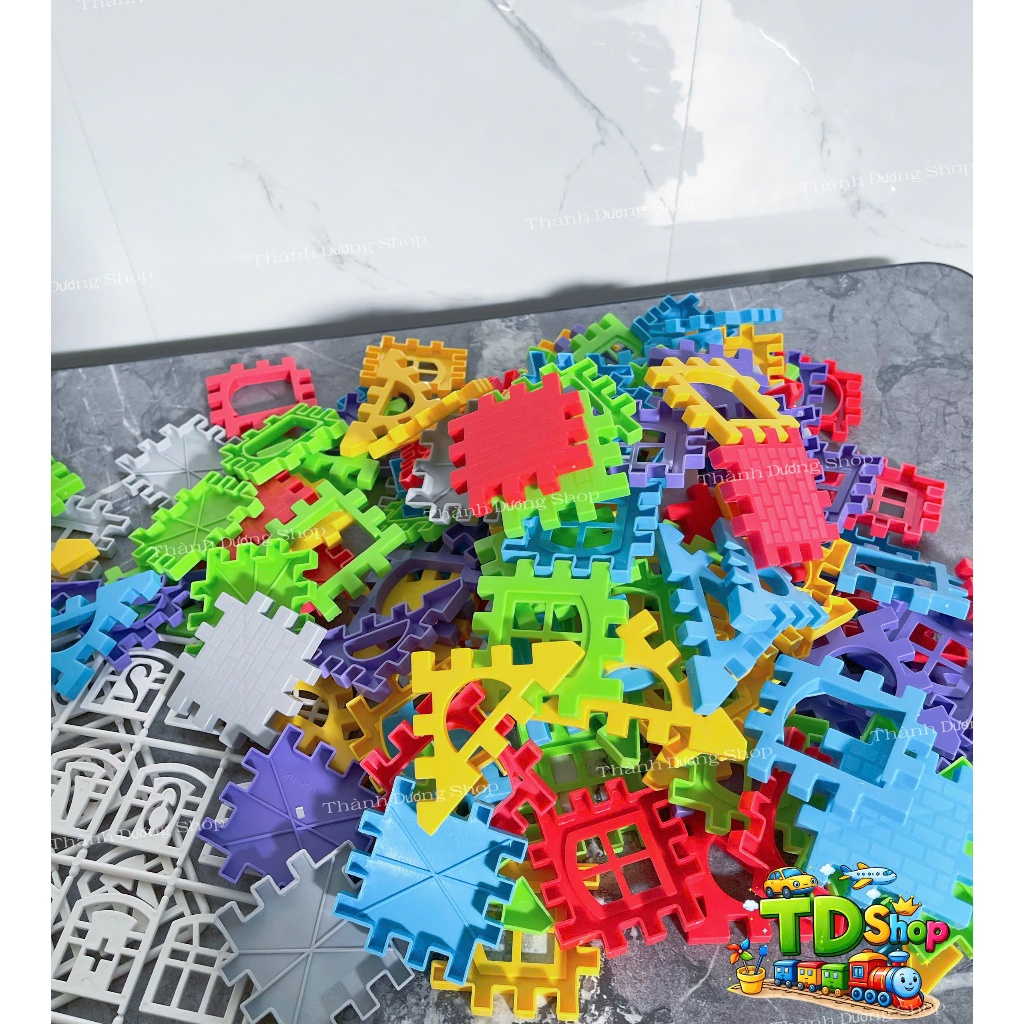 Bộ xếp hình 3D Puzzle Building Blocks 150 chi tiết – Đồ chơi lắp ghép thông minh cho bé, phát triển tư duy, sáng tạo