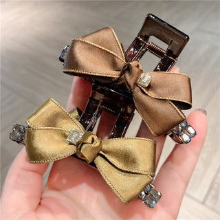 Kẹp tóc 8cm dáng chữ nhật đính nơ đính đá cao cấp • Mây Fashion Jewelry - K32622