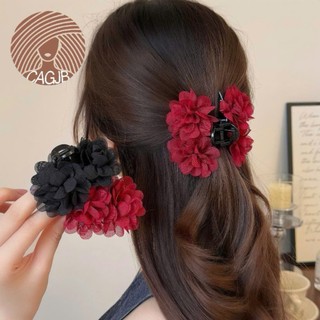 🌺𝑭𝑹𝑬𝑬𝑺𝑯𝑰𝑷🌺 Kẹp tóc nữ nhựa Arcrylic đính charm hoa hồng hot trend