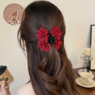 🌺𝑭𝑹𝑬𝑬𝑺𝑯𝑰𝑷🌺 Kẹp tóc nữ nhựa Arcrylic đính charm hoa hồng hot trend
