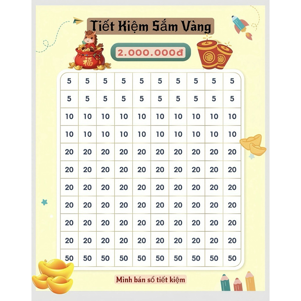 Combo 4 phiếu tiết kiệm sắm vàng - Tổng 18tr
