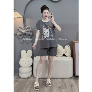 Bộ Bầu - bộ sau sinh - BỘ ĐÙI COTTONG IN HÌNH MÈO KITTY - 4 Màu & Quần Có Chun Chỉnh 💥Freeship💥