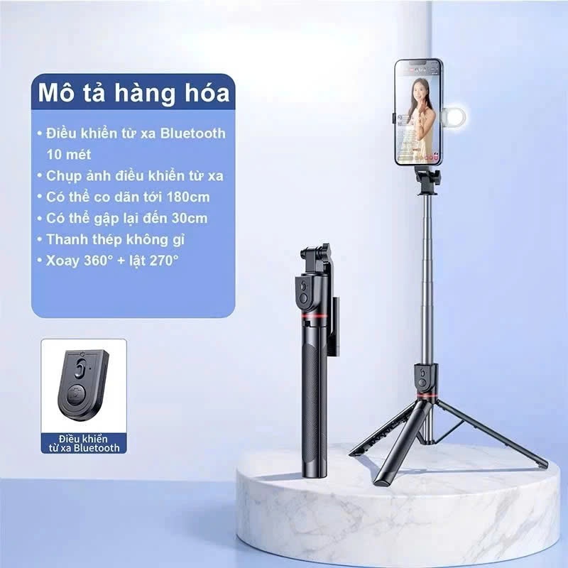 Bùng Nổ Trải Nghiệm Chụp Ảnh: Gậy Chụp Ảnh Selfie 4 Chân A14 1M8 - Bạn Đồng Hành Hoàn Hảo Cho Mọi Bức Ảnh - Chi tiết 4