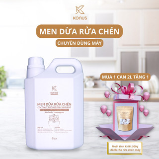 [Mua 1 tặng 1] Nước Rửa Chén Bát Thiên Nhiên Cho Máy Konus Homecare Làm Sạch & Khử Mùi Hiệu Quả