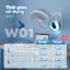 Quạt tích điện mini có đèn ngủ và kẹp VTEK, quạt tích điện, quạt mini để bàn pin 15 tiếng