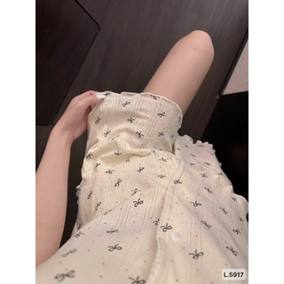 Bộ ngủ nơ be xinh xắn