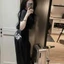 Sét Bộ Áo Thun Cổ Tròn Nữ Kèm Quần Ống Xuông BADBLOOD dáng ôm body Form Rộng Phong Cách Trẻ Trung