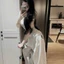 Sét Bộ Áo Thun Cổ Tròn Nữ Kèm Quần Ống Xuông BADBLOOD dáng ôm body Form Rộng Phong Cách Trẻ Trung